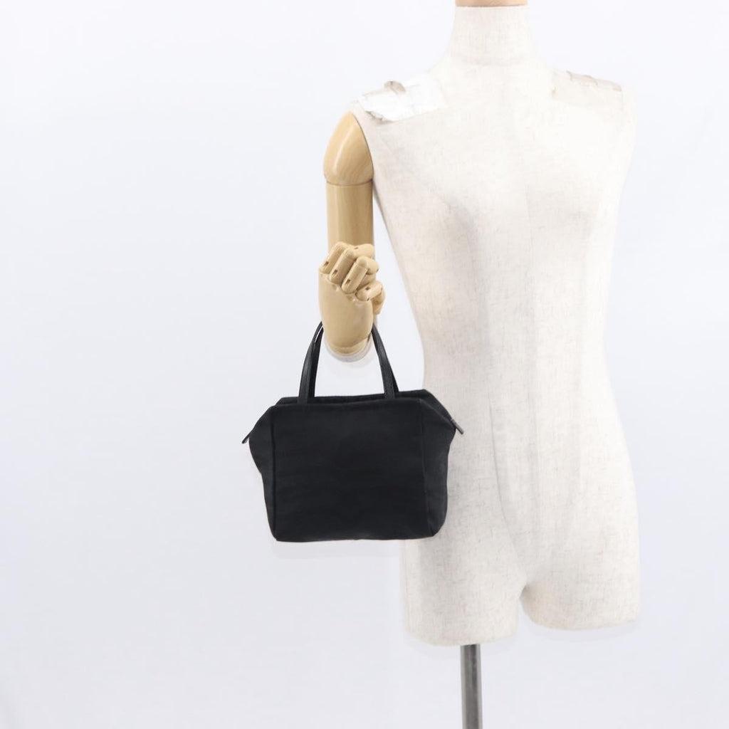 Fendi Vintage Handbag Canvas Black Canvas Handbag