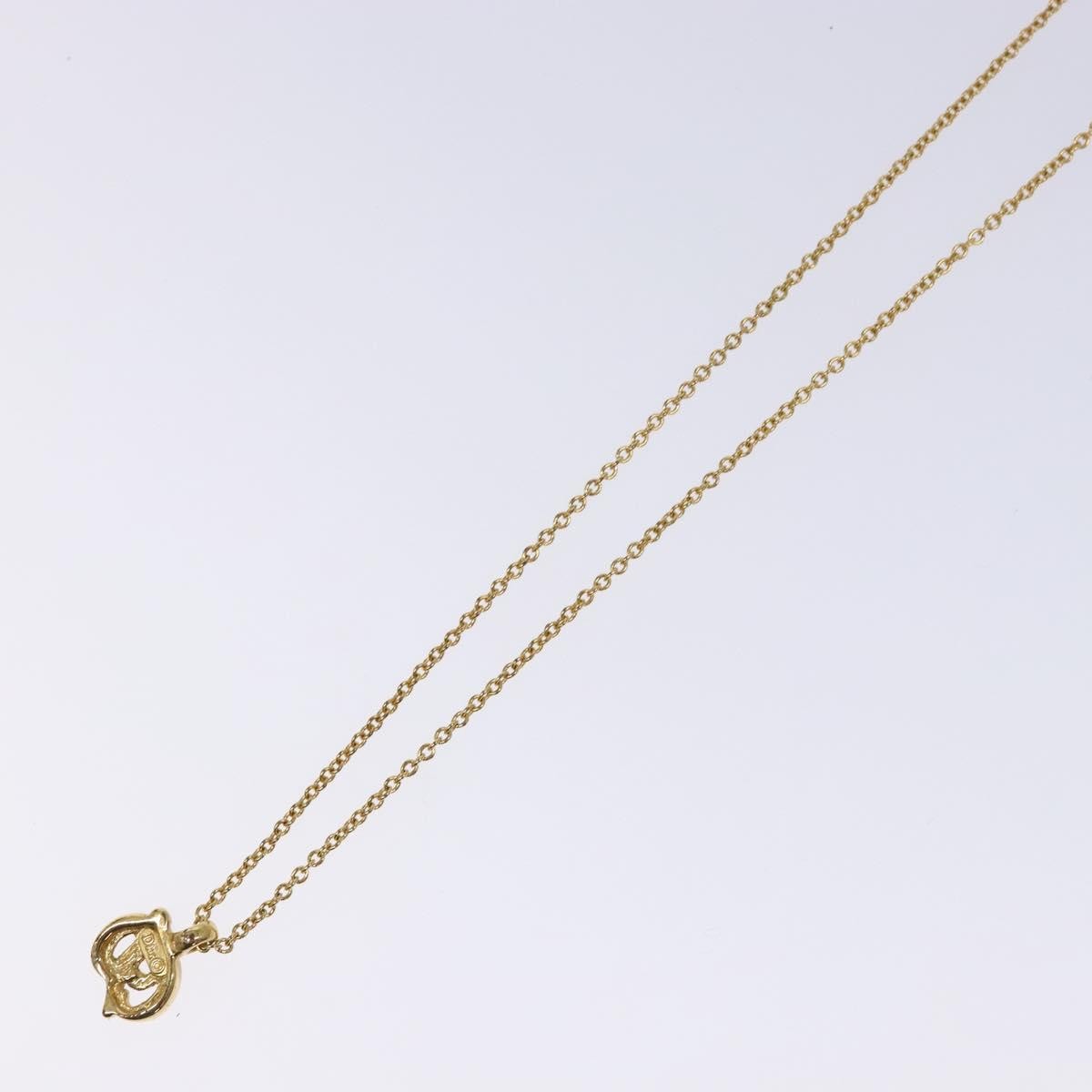 Christian Dior Cd Pendant Necklace Metal Gold Metal Necklace Jewelry (Pre-Owned)