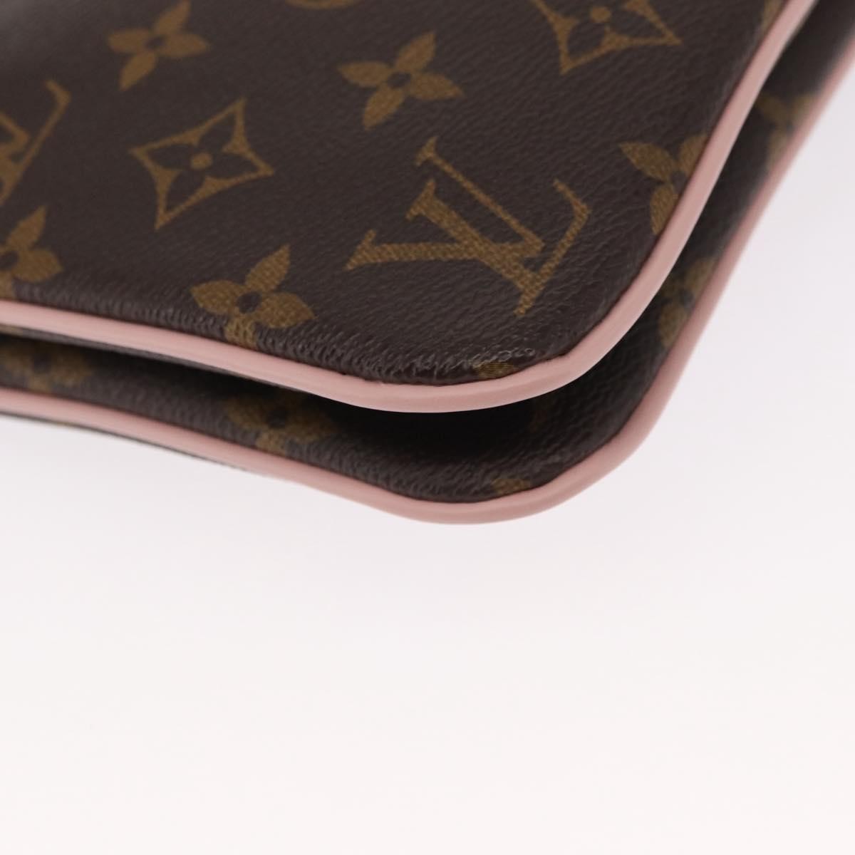Louis Vuitton Double Zip Pochette Limited Edition Vivienne Xmas Monogram Canvas Brown Canvas Clutche & Pouche Bag