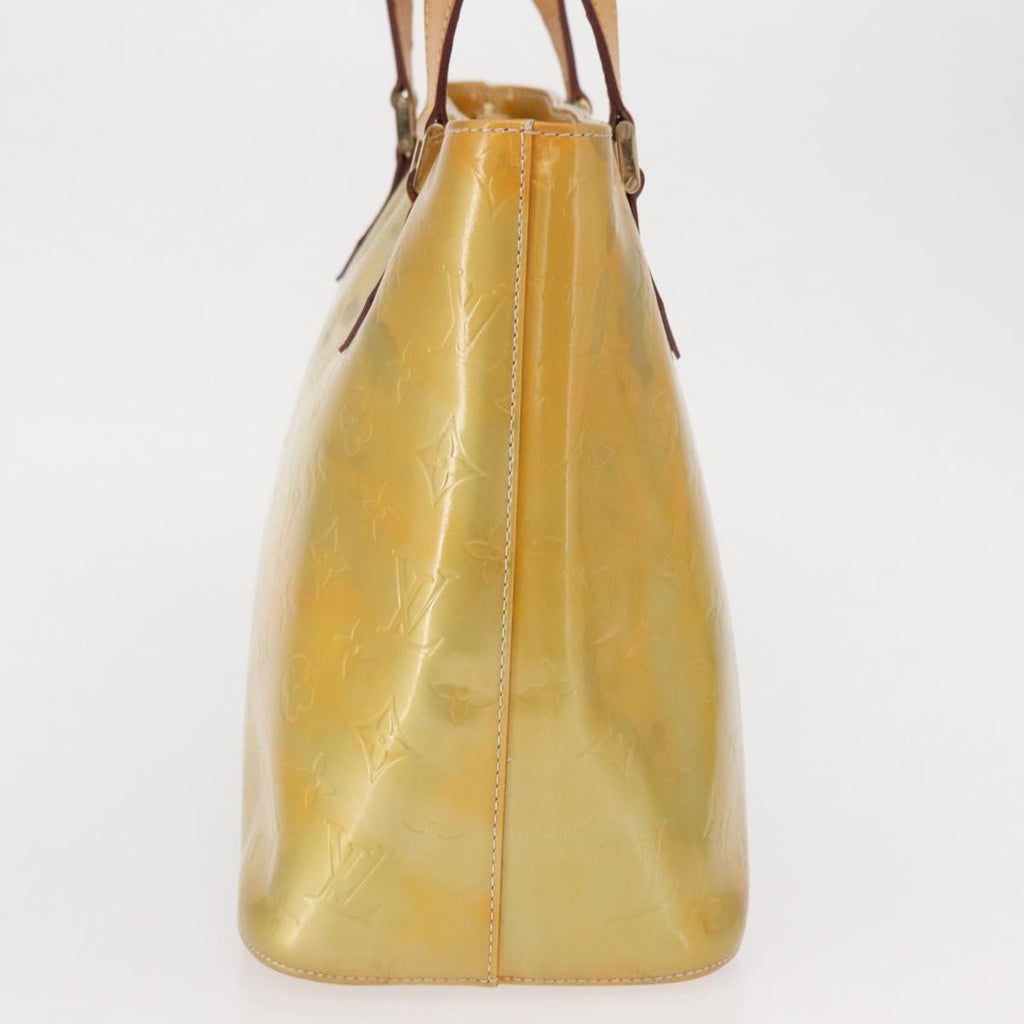 Louis Vuitton Houston Handbag Monogram Vernis Yellow Patent_Leather Tote Bag