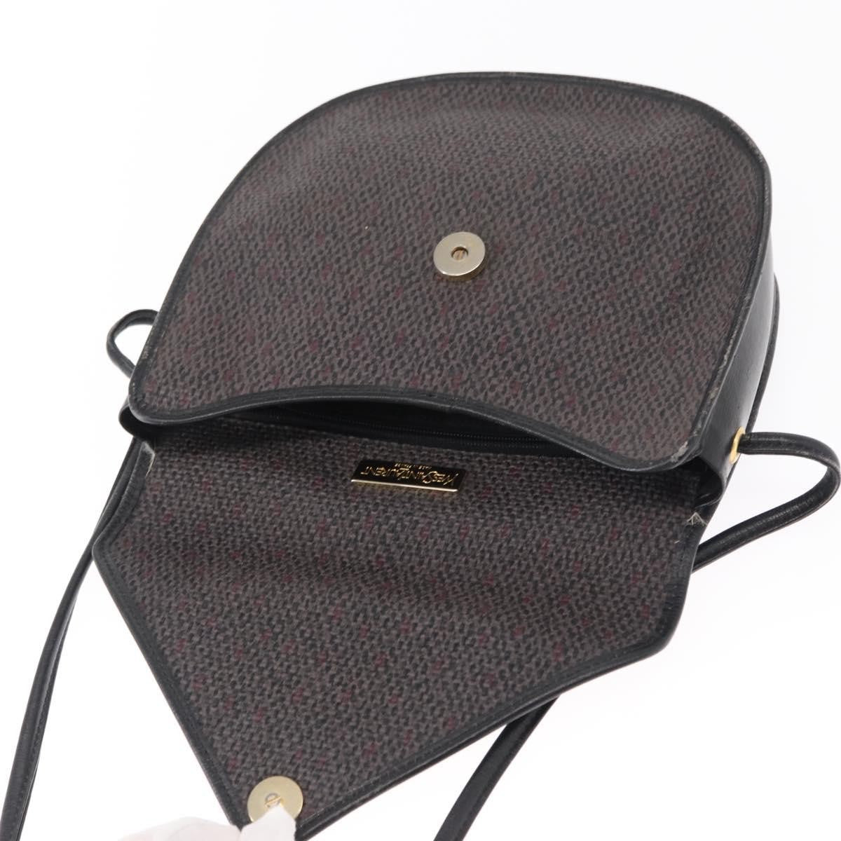 Saint Laurent Vintage Shoulder Bag Canvas Black Canvas Shoulder Bag Bag (Pre-Owned)