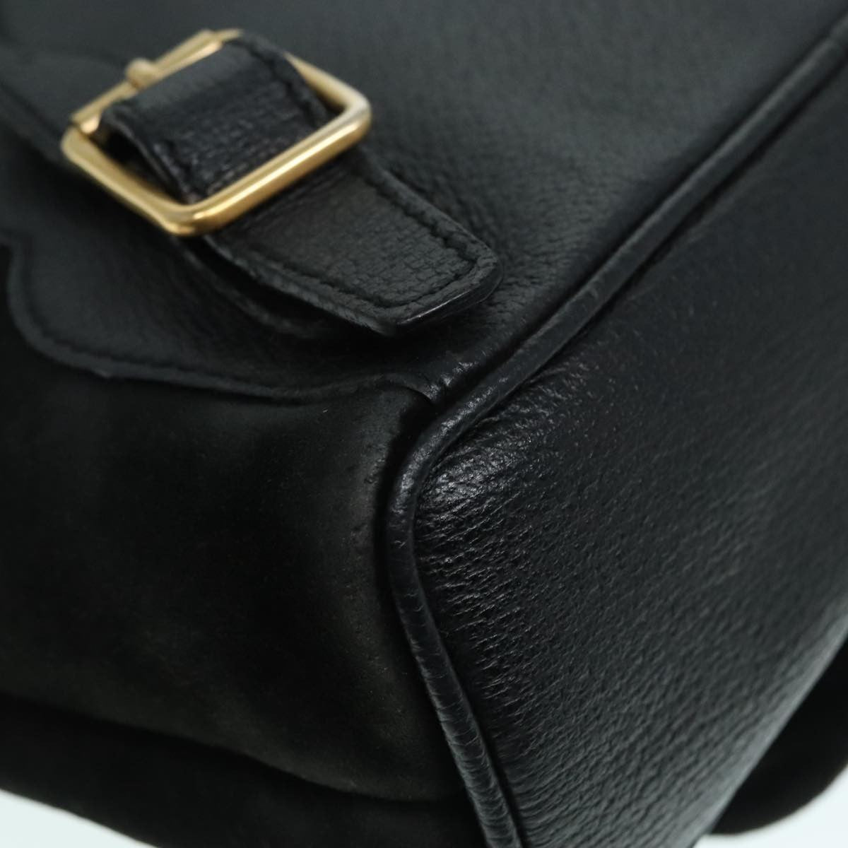 Gucci Gucci Bamboo Backpack Daim Black Suede Backpack Bag (Pre-Owned)