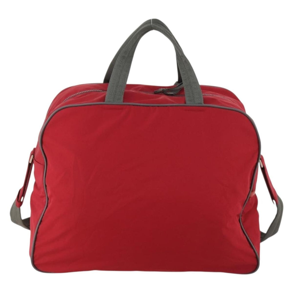 Prada Sport Line Boston Bag Nylon Red Nylon Travel Bag Bag
