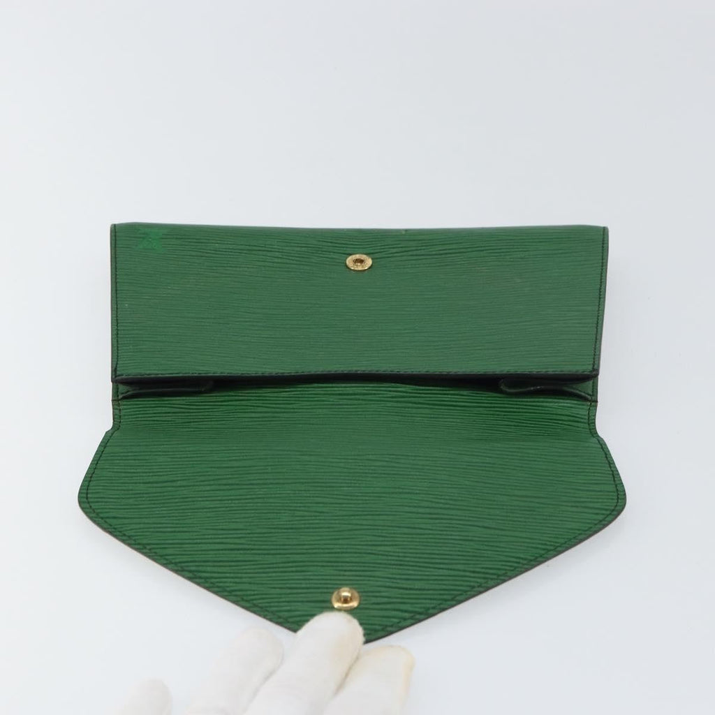 Louis Vuitton Art Deco Clutch Epi Leather Green Leather Clutche & Pouche Bag