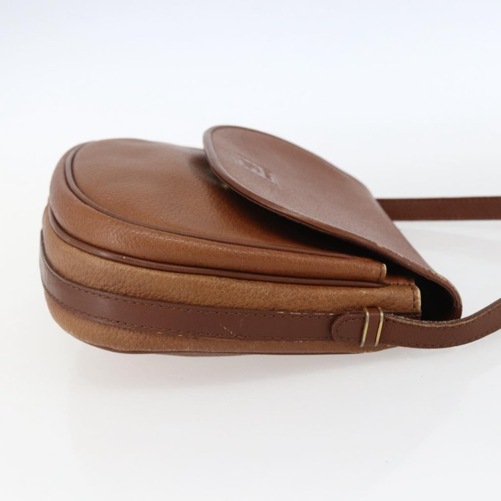Burberry Vintage Shoulder Bag Leather Brown Leather Shoulder Bag