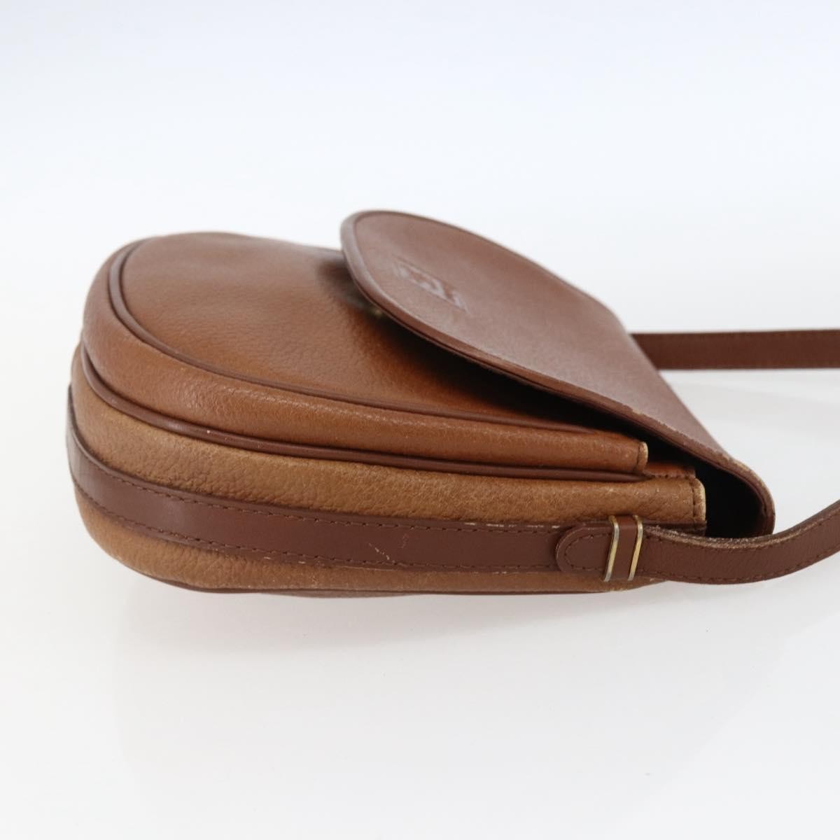 Burberry Vintage Shoulder Bag Leather Brown Leather Shoulder Bag