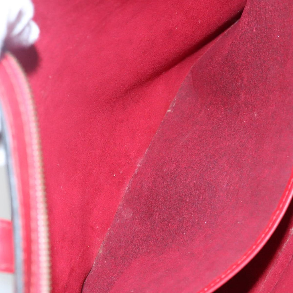 Louis Vuitton Lussac Handbag Epi Leather Red Leather Shoulder Bag