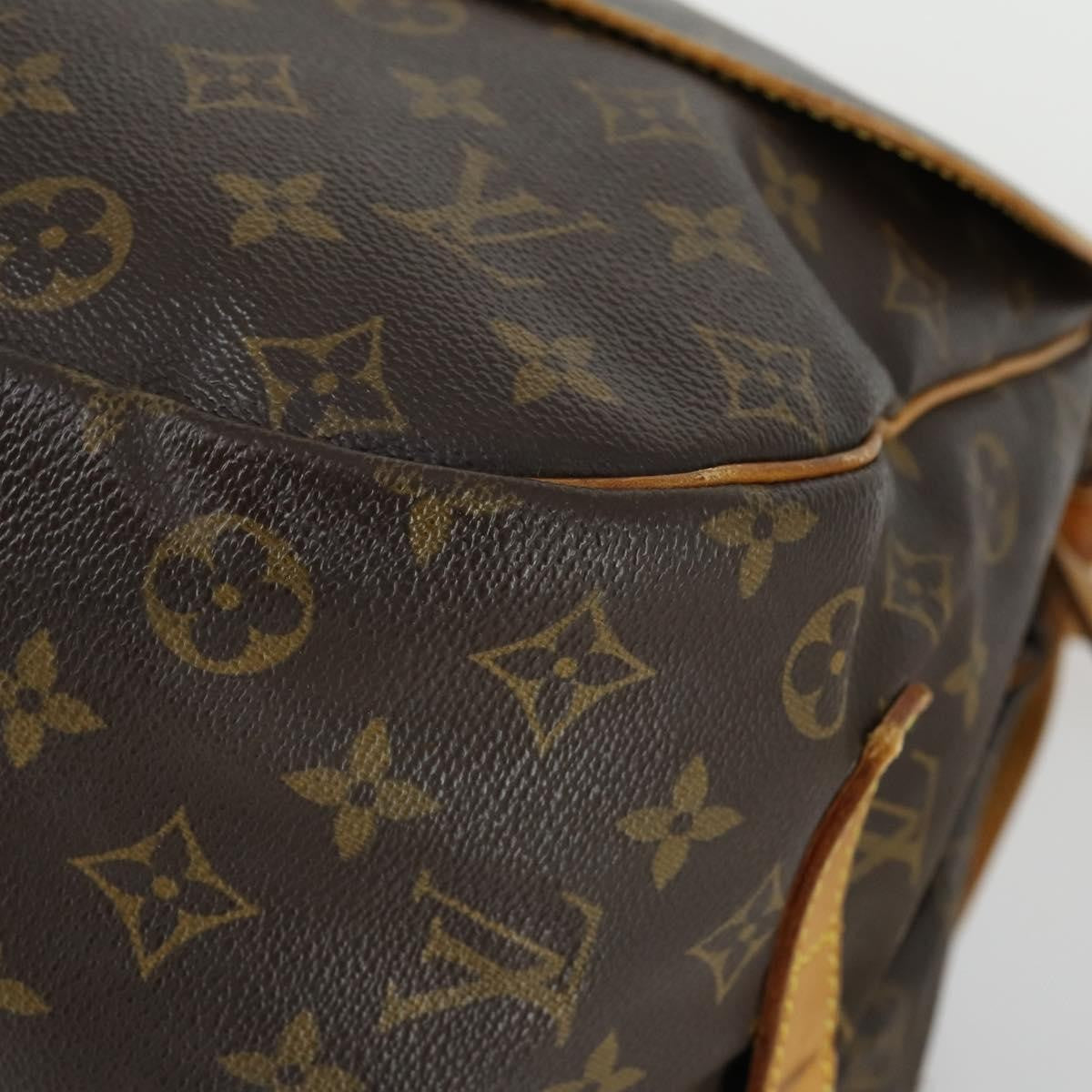 Louis Vuitton Saumur Handbag Monogram Canvas Brown Canvas Shoulder Bag