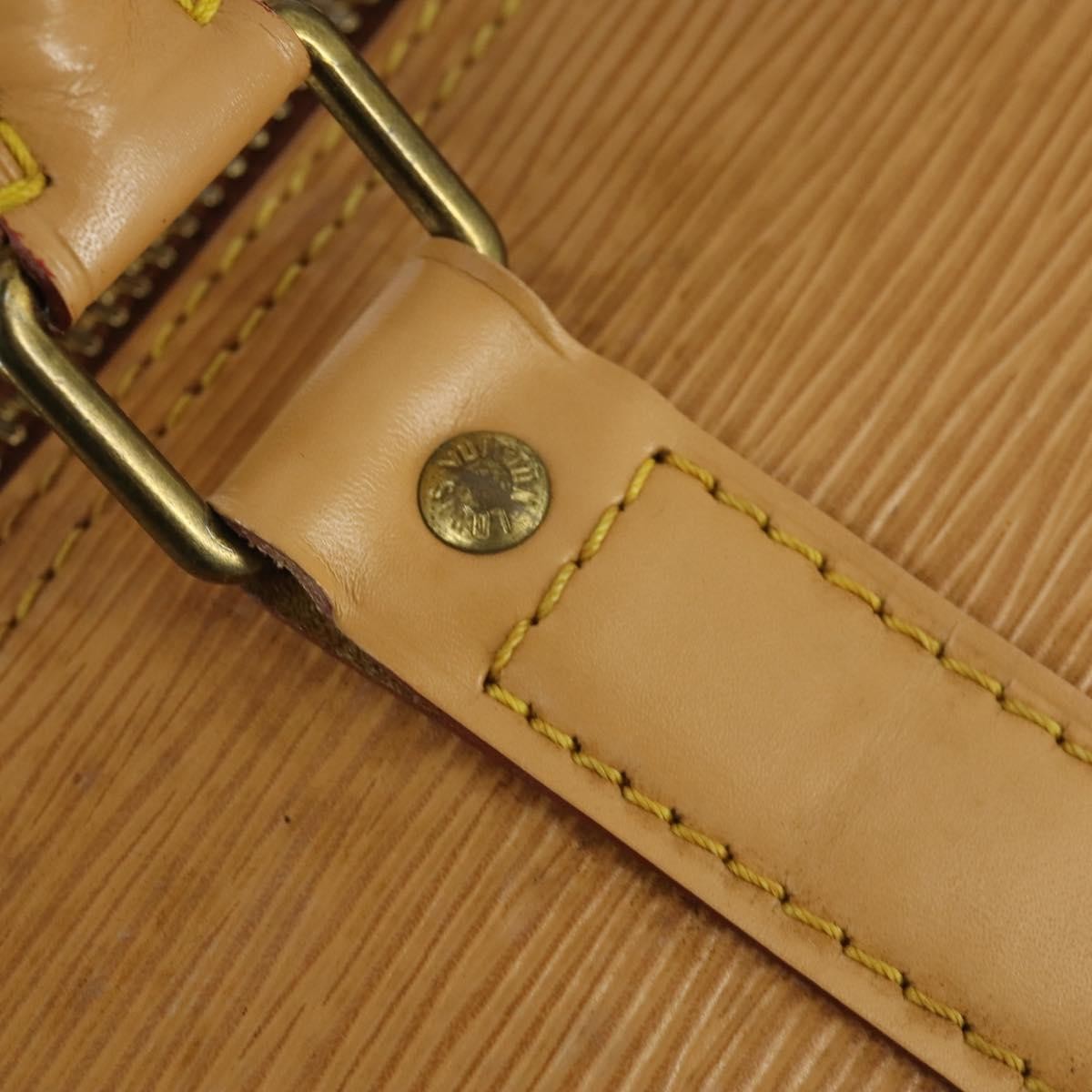 Louis Vuitton Keepall Bag Epi Leather Beige Leather Travel Bag