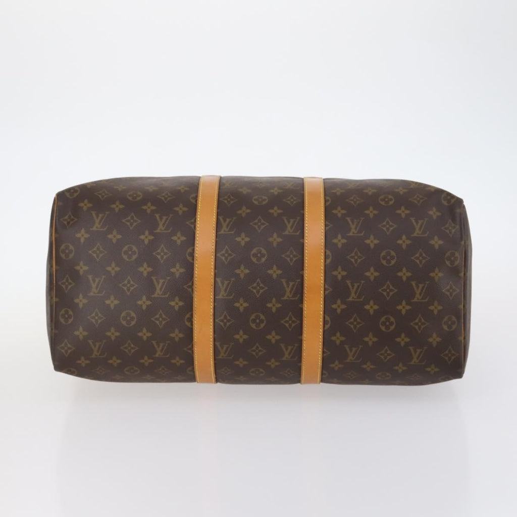 Louis Vuitton Keepall Bag Monogram Canvas Brown Canvas Travel Bag