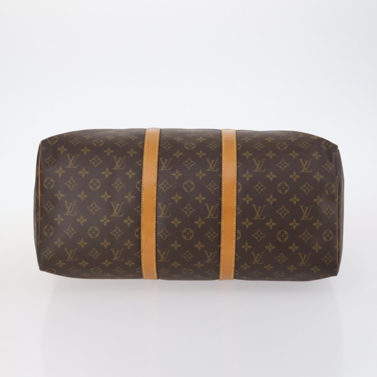 Louis Vuitton Keepall Bag Monogram Canvas Brown Canvas Travel Bag