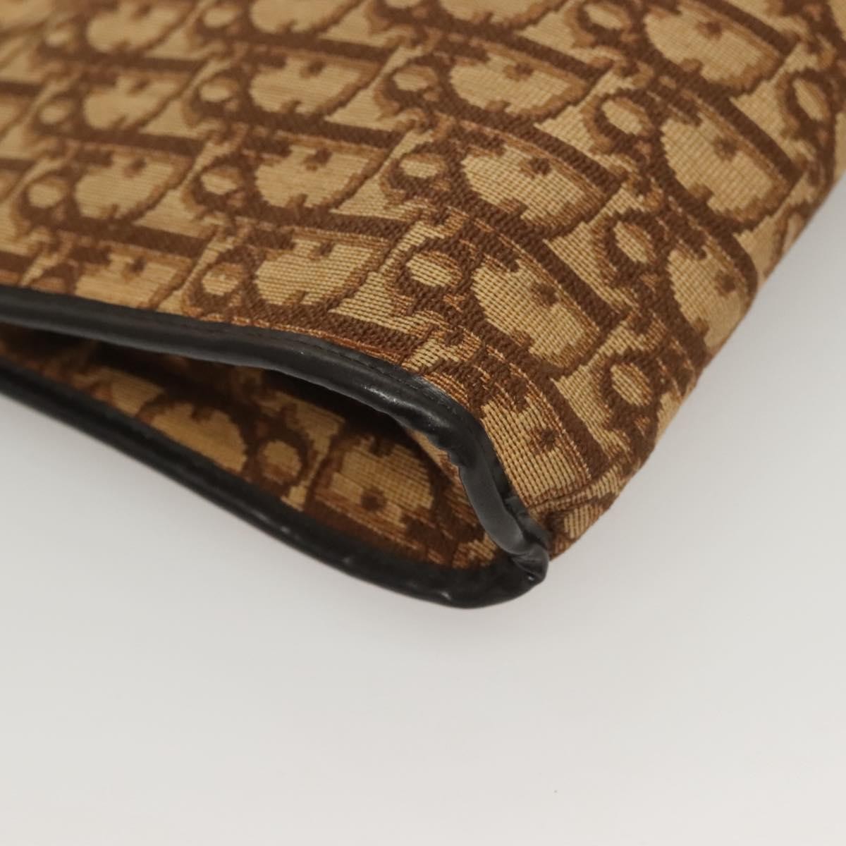 Christian Dior Vintage Trotter Shoulder Bag Canvas Brown Canvas Bag (Pre-Owned)