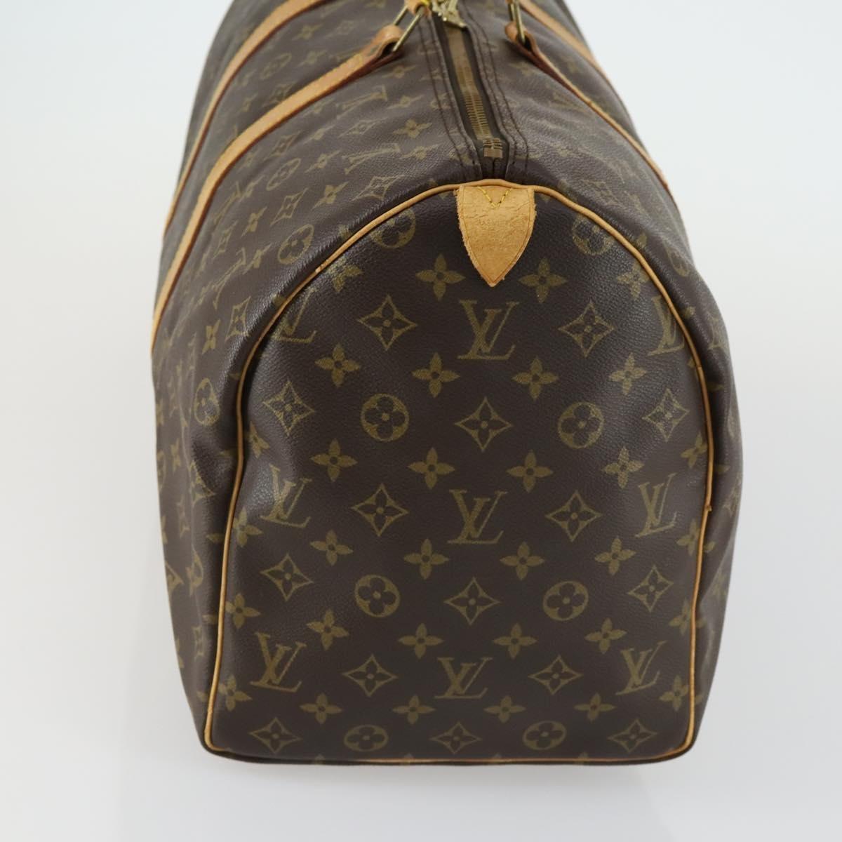 Louis Vuitton Keepall Bag Monogram Canvas Brown Canvas Travel Bag