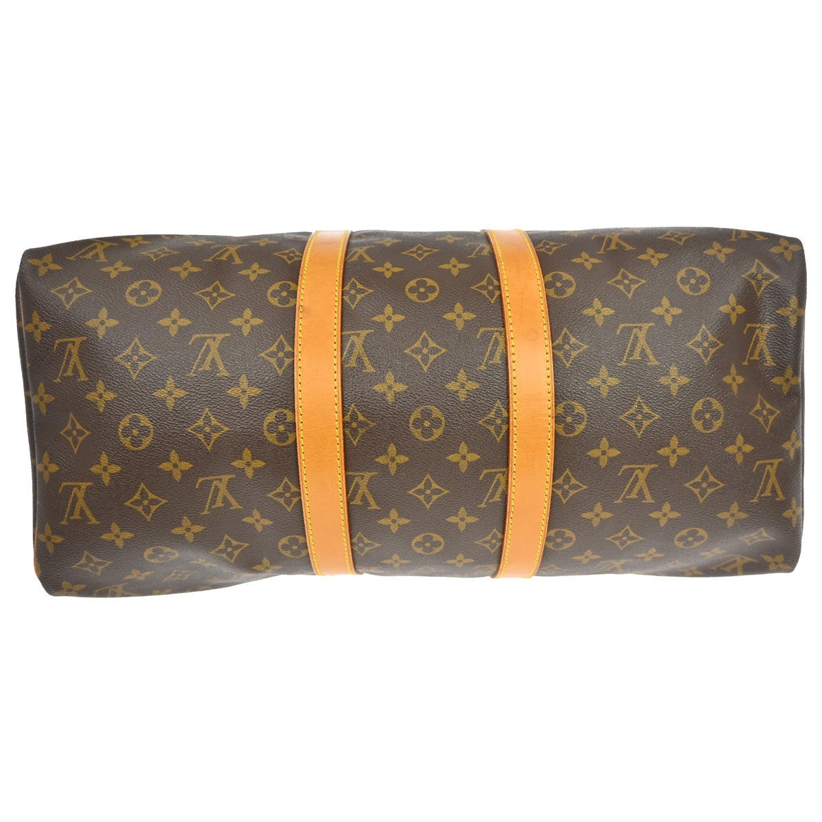 Louis Vuitton Keepall Bag Monogram Canvas Brown Canvas Travel Bag