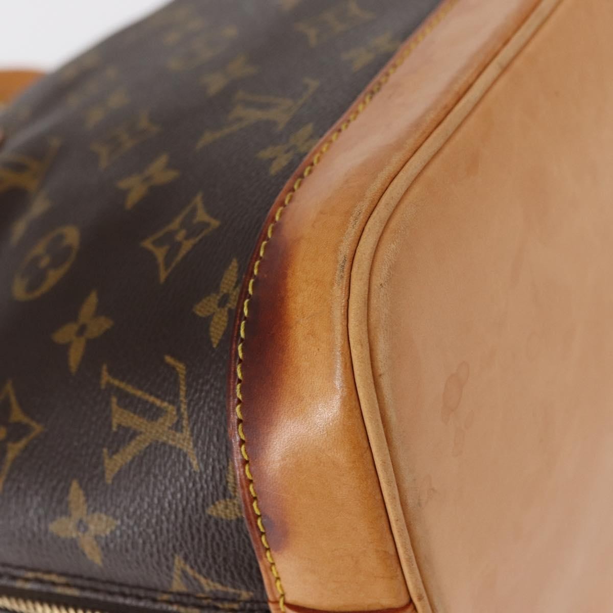 Louis Vuitton Alma Handbag Monogram Canvas Brown Canvas Handbag
