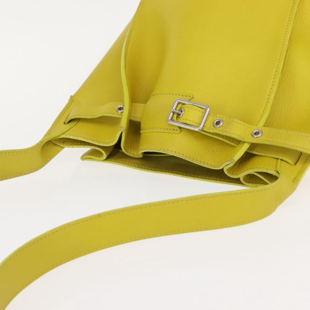 Celine Long Strap Big Bag Bucket Leather Yellow Leather Shoulder Bag Bag
