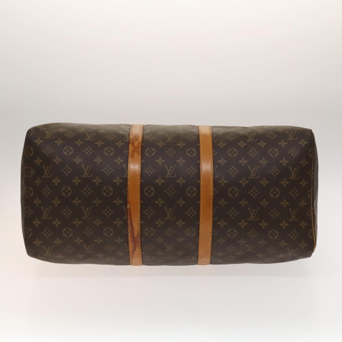 Louis Vuitton Keepall Bag Monogram Canvas Brown Canvas Travel Bag