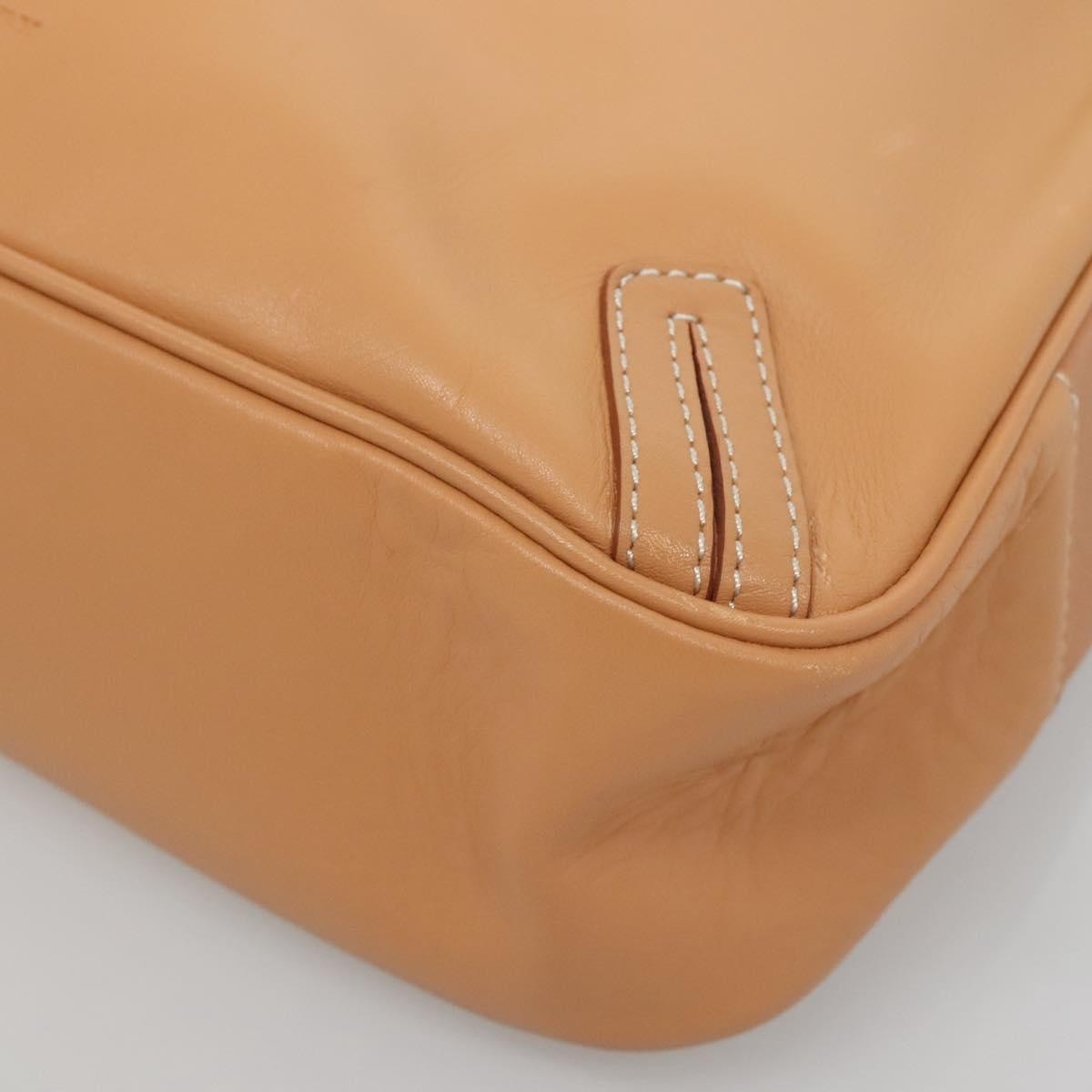 Burberry Shoulder Bag Leather Beige Leather Shoulder Bag