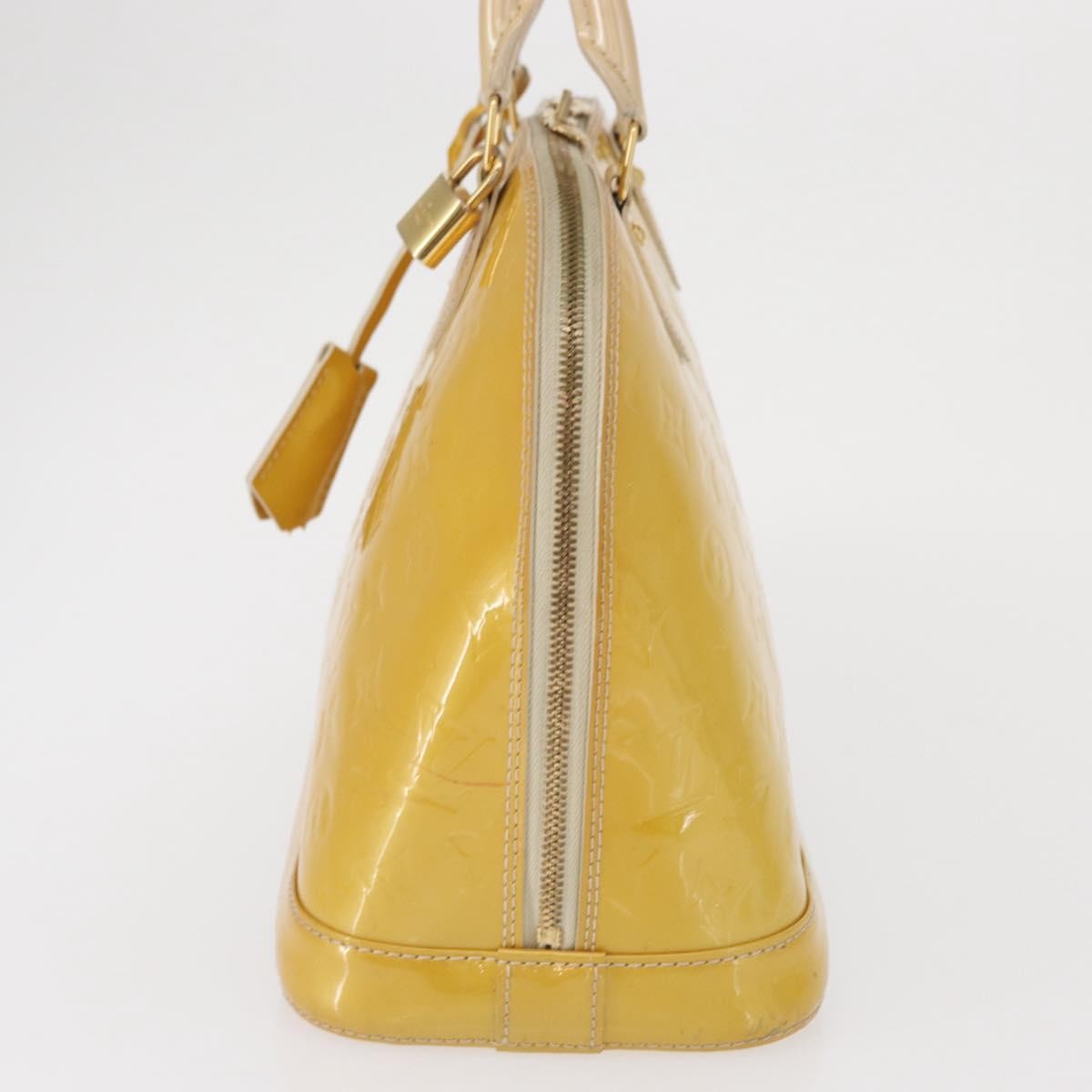 Louis Vuitton Alma Handbag Patent Leather Yellow Patent_Leather Handbag