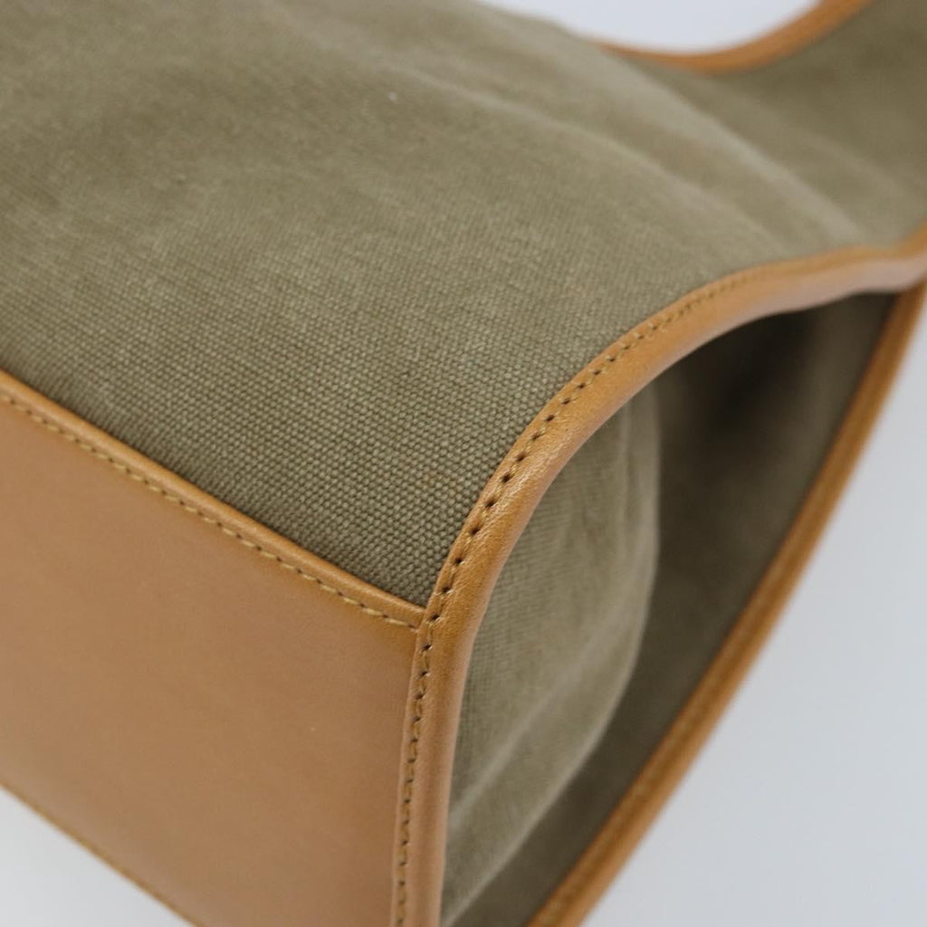 Gucci Vintage Jackie Handbag Canvas Beige Canvas Handbag (Pre-Owned)