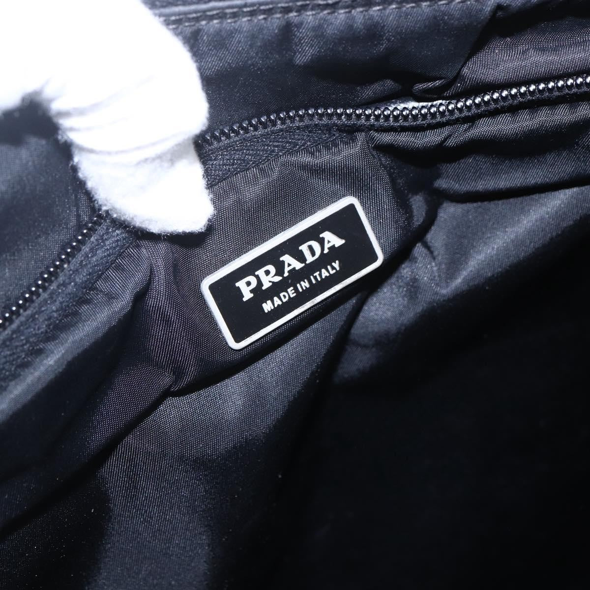 Prada Convertible Front Zip Briefcase Tessuto With Saffiano Leather Black Nylon Briefcase Bag
