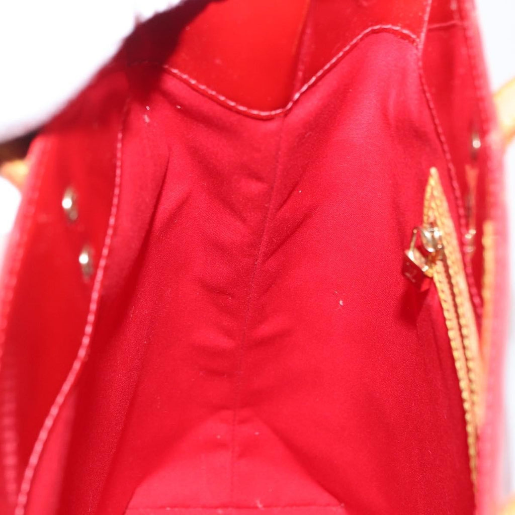 Louis Vuitton Reade Handbag Monogram Vernis Red Patent_Leather Handbag