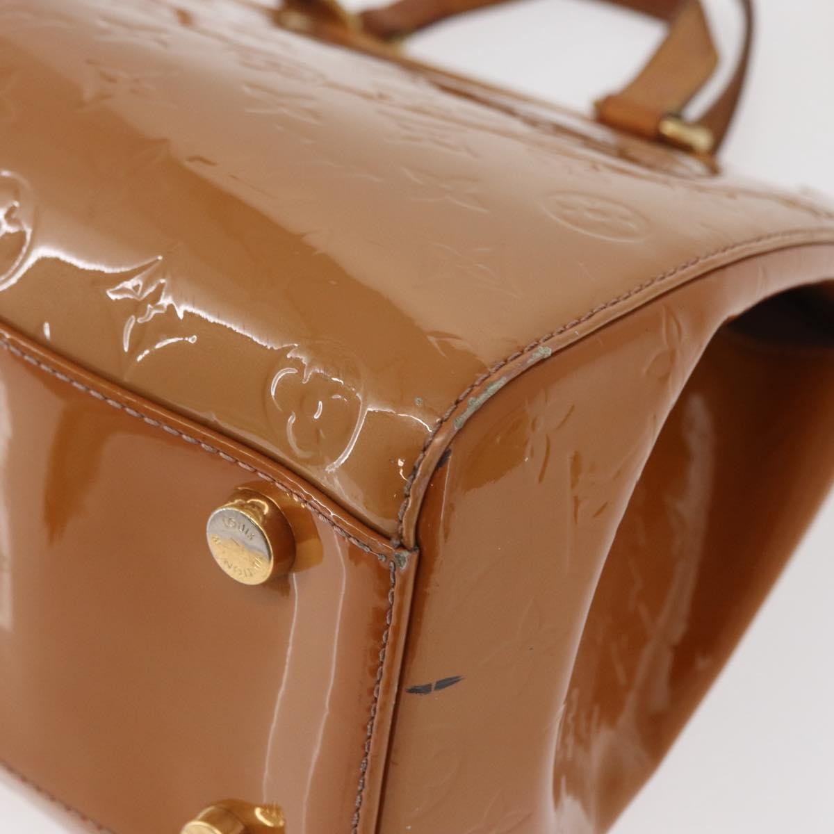 Louis Vuitton Brea Handbag Monogram Vernis Brown Patent_Leather Handbag