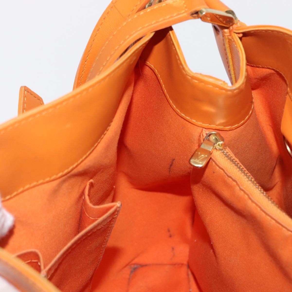 Louis Vuitton Mandara Handbag Epi Leather Orange Leather Shoulder Bag