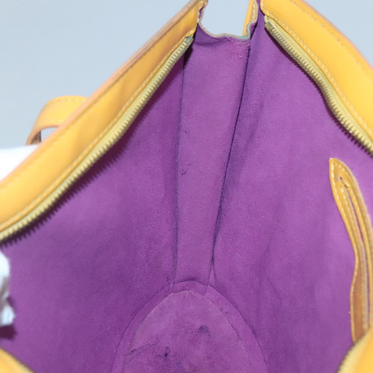 Louis Vuitton Saint Jacques Handbag Epi Leather Yellow Leather Shoulder Bag