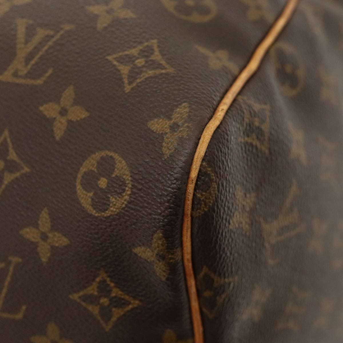 Louis Vuitton Keepall Bag Monogram Canvas Brown Canvas Travel Bag