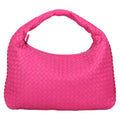 Bottega Veneta Veneta Hobo Intrecciato Nappa Pink Leather Bag