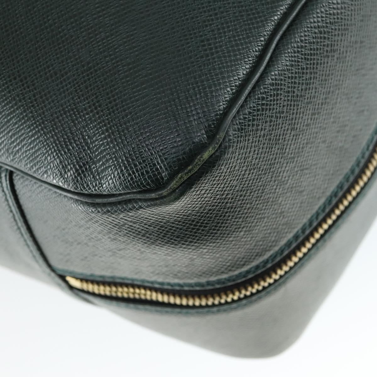 Louis Vuitton Helanga Bag Taiga Leather Green Leather Travel Bag