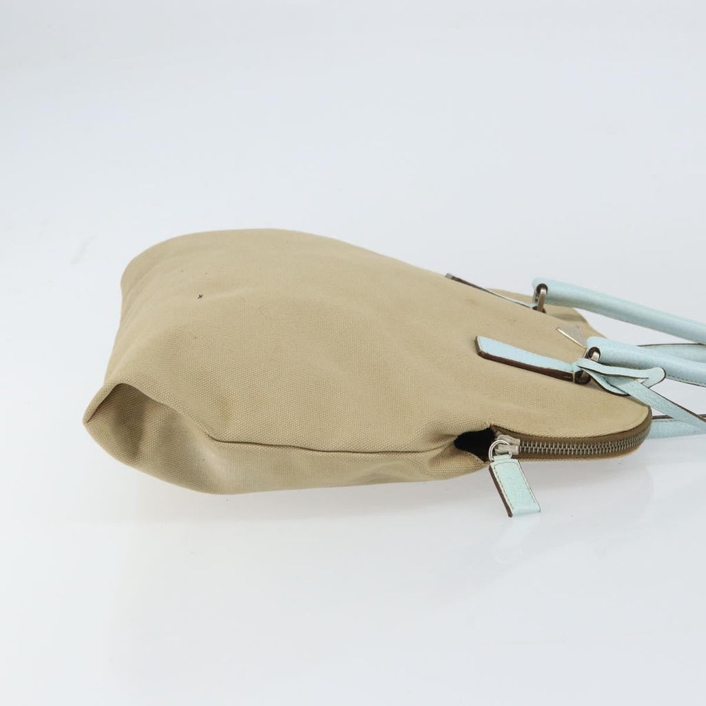 Prada Vintage Handbag Canvas Beige Canvas Handbag