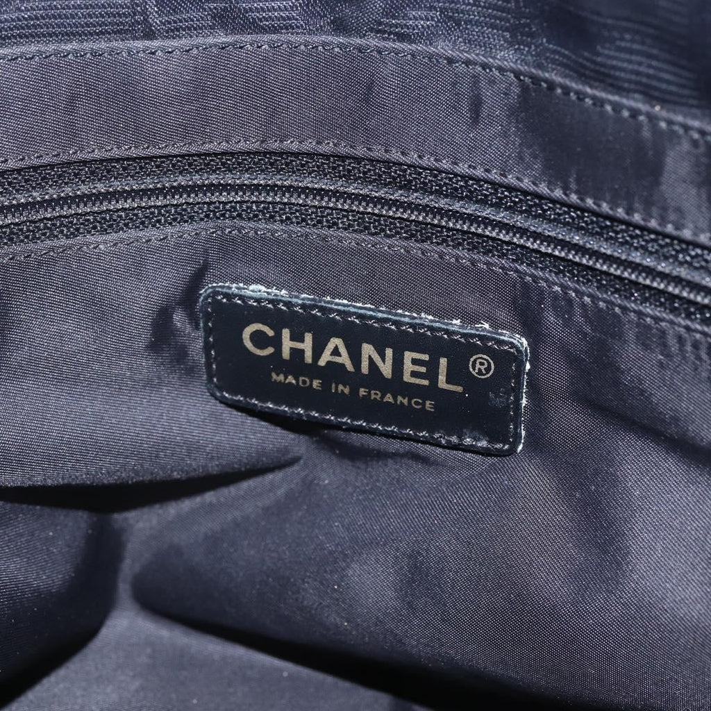 Chanel Travel Line Tote Nylon Black Nylon Tote Bag Bag