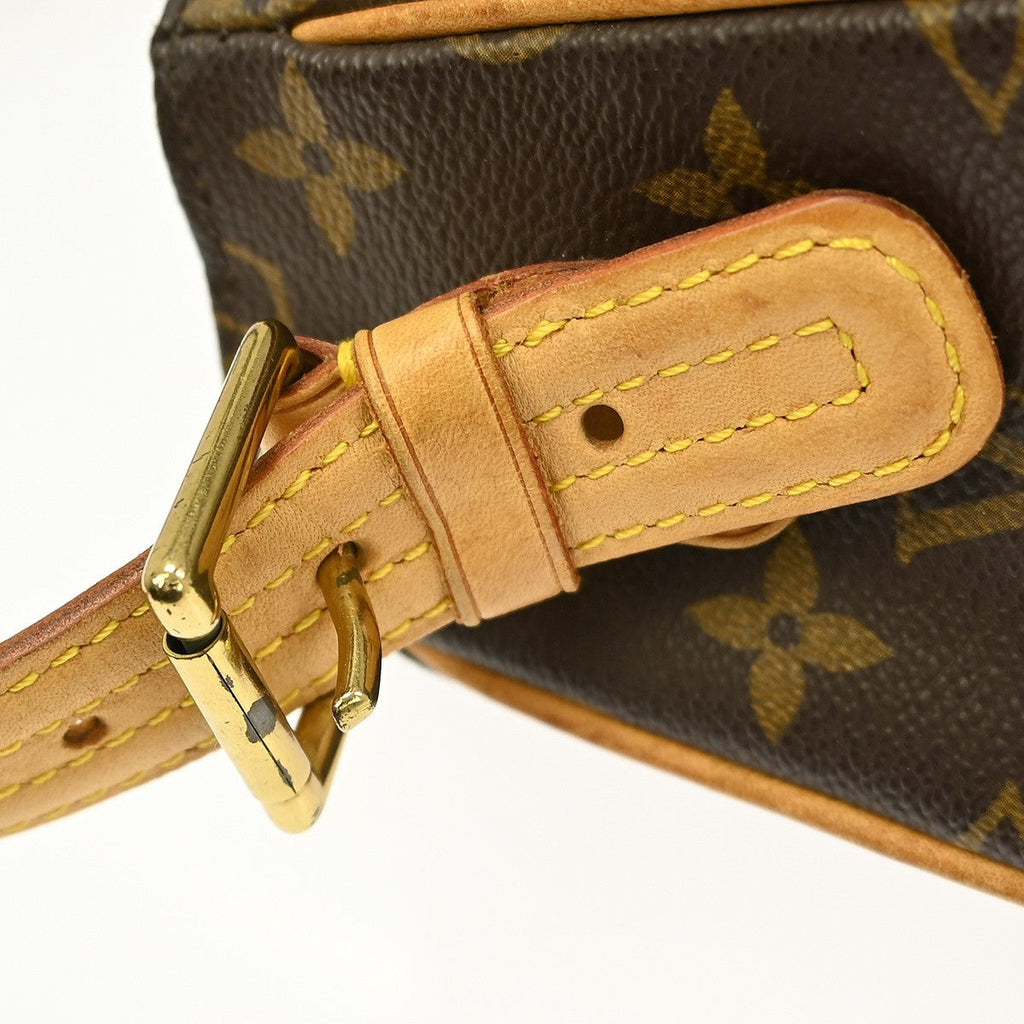 Louis Vuitton Viva Cite Handbag Monogram Canvas Brown Canvas Shoulder Bag