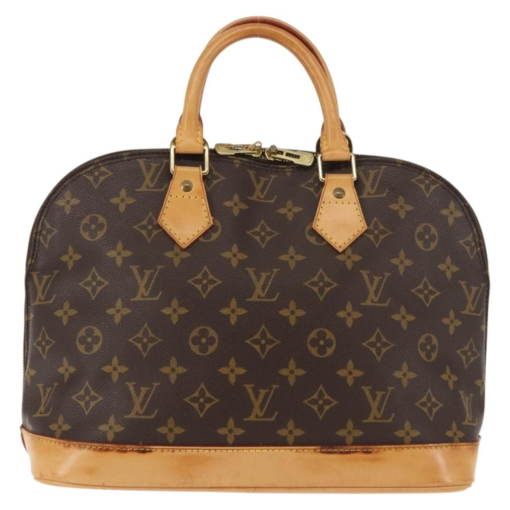 Louis Vuitton Alma Handbag Monogram Canvas Brown Canvas Handbag