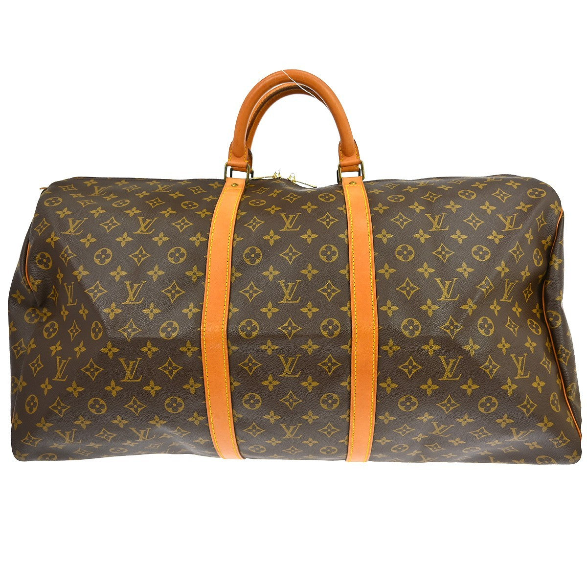Louis Vuitton Keepall Bag Monogram Canvas Brown Canvas Travel Bag