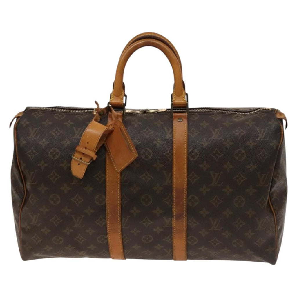 Louis Vuitton Keepall Bag Monogram Canvas Brown Canvas Travel Bag