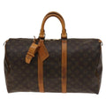 Louis Vuitton Keepall Bag Monogram Canvas Brown Canvas Travel Bag