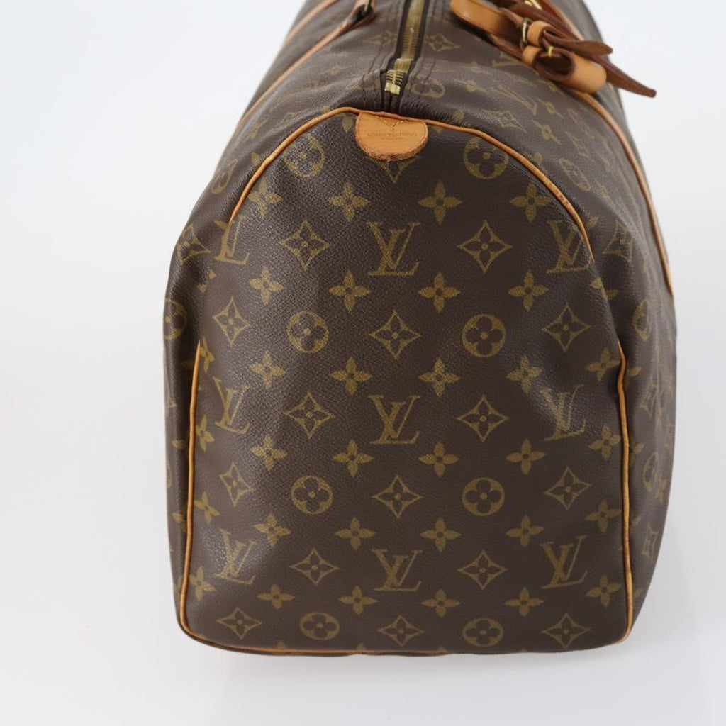 Louis Vuitton Keepall Bag Monogram Canvas Brown Canvas Travel Bag