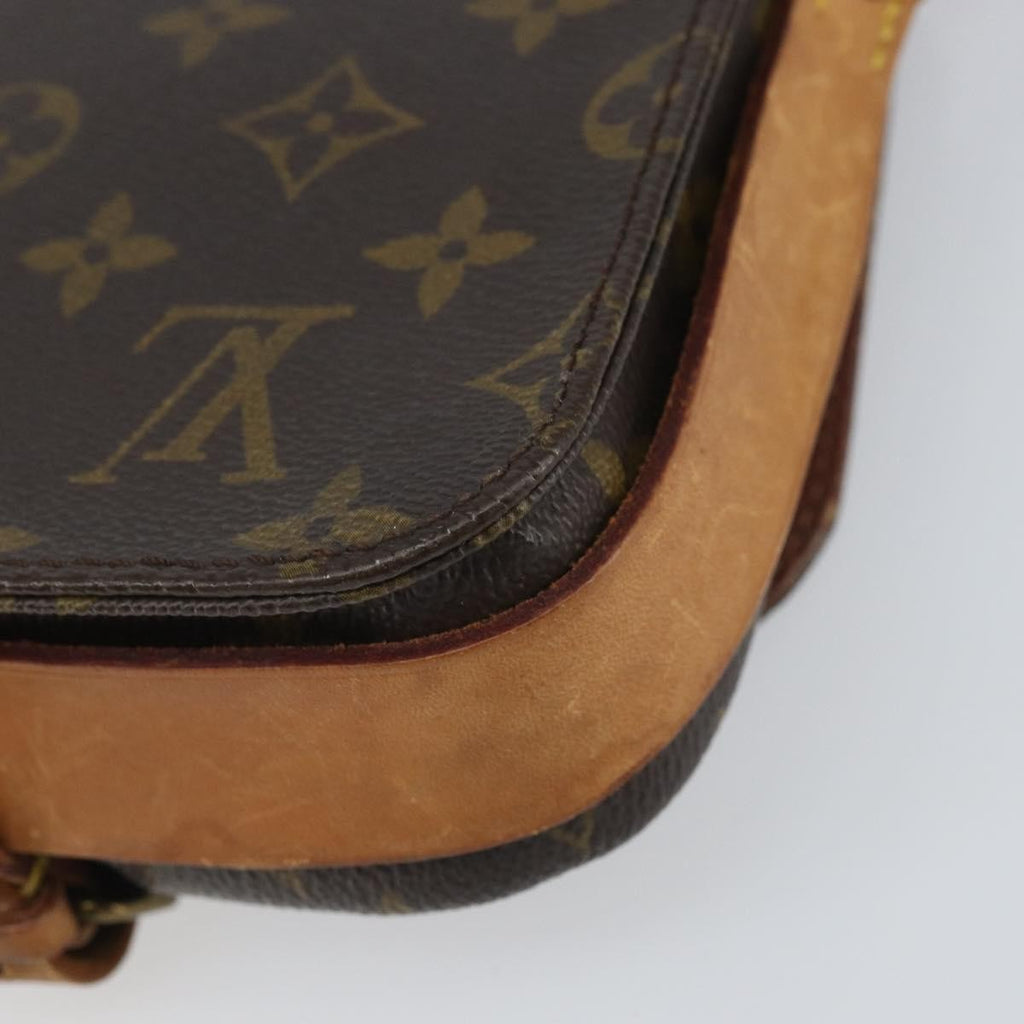 Louis Vuitton Cartouchiere Handbag Monogram Canvas Brown Canvas Shoulder Bag