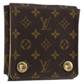 Louis Vuitton Case Jewelry Box Canvas Brown Canvas Wallets Accessory