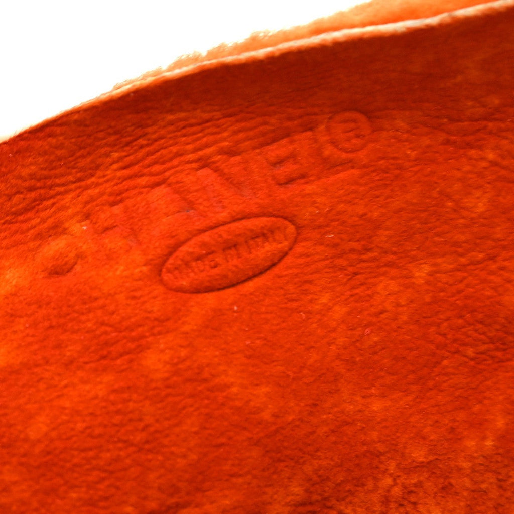 Chanel Flap Shoulder Bag Shearling And Suede Orange Fur Shoulder Bag Bag