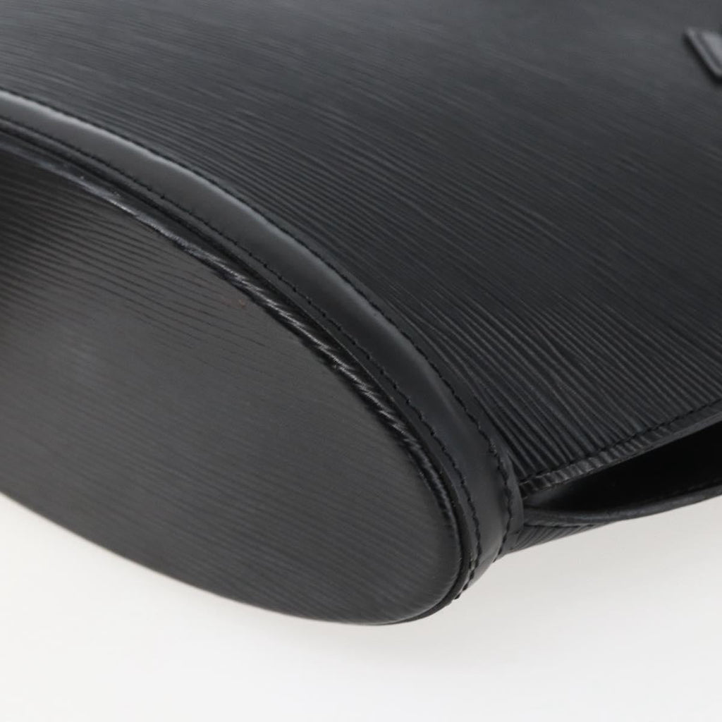 Louis Vuitton Saint Jacques Handbag Epi Leather Black Leather Handbag