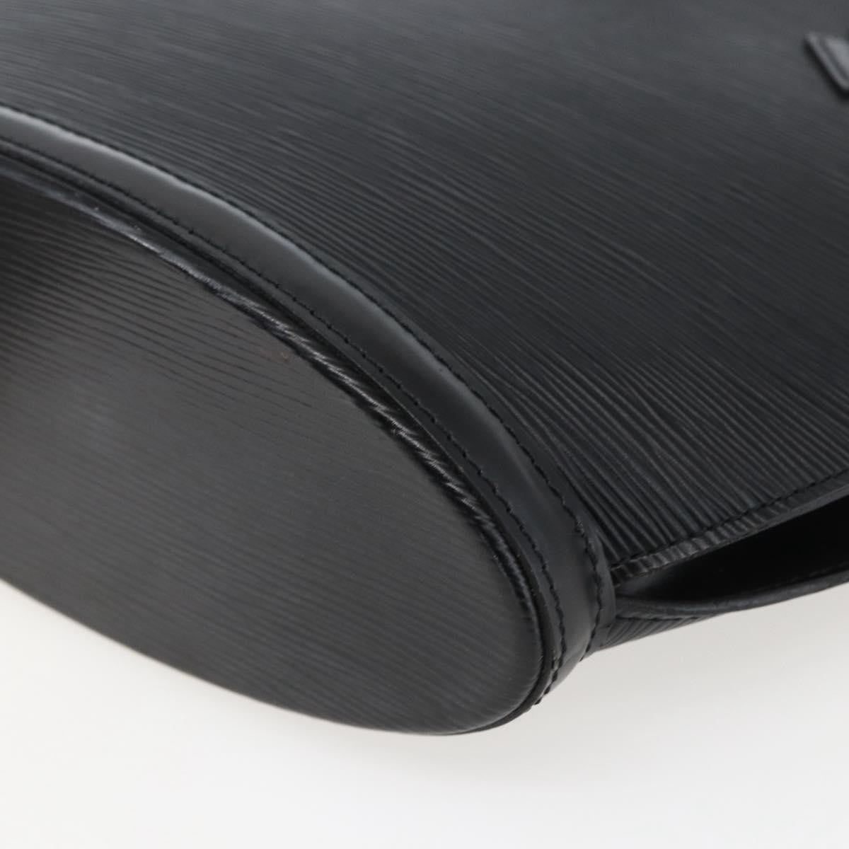 Louis Vuitton Saint Jacques Handbag Epi Leather Black Leather Handbag