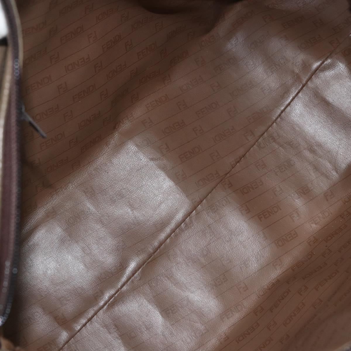 Fendi Zucchino Canvas Brown Canvas Handbag