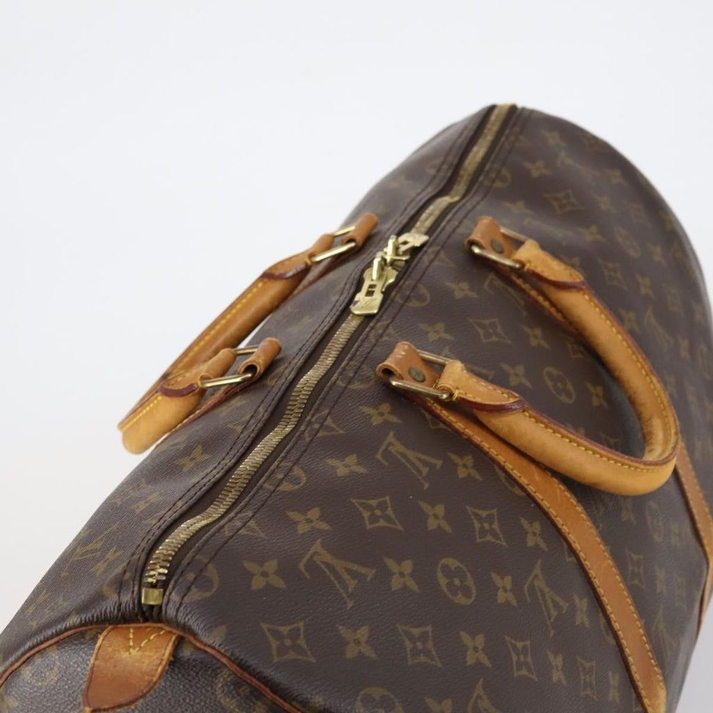 Louis Vuitton Keepall Bag Monogram Canvas Brown Canvas Travel Bag