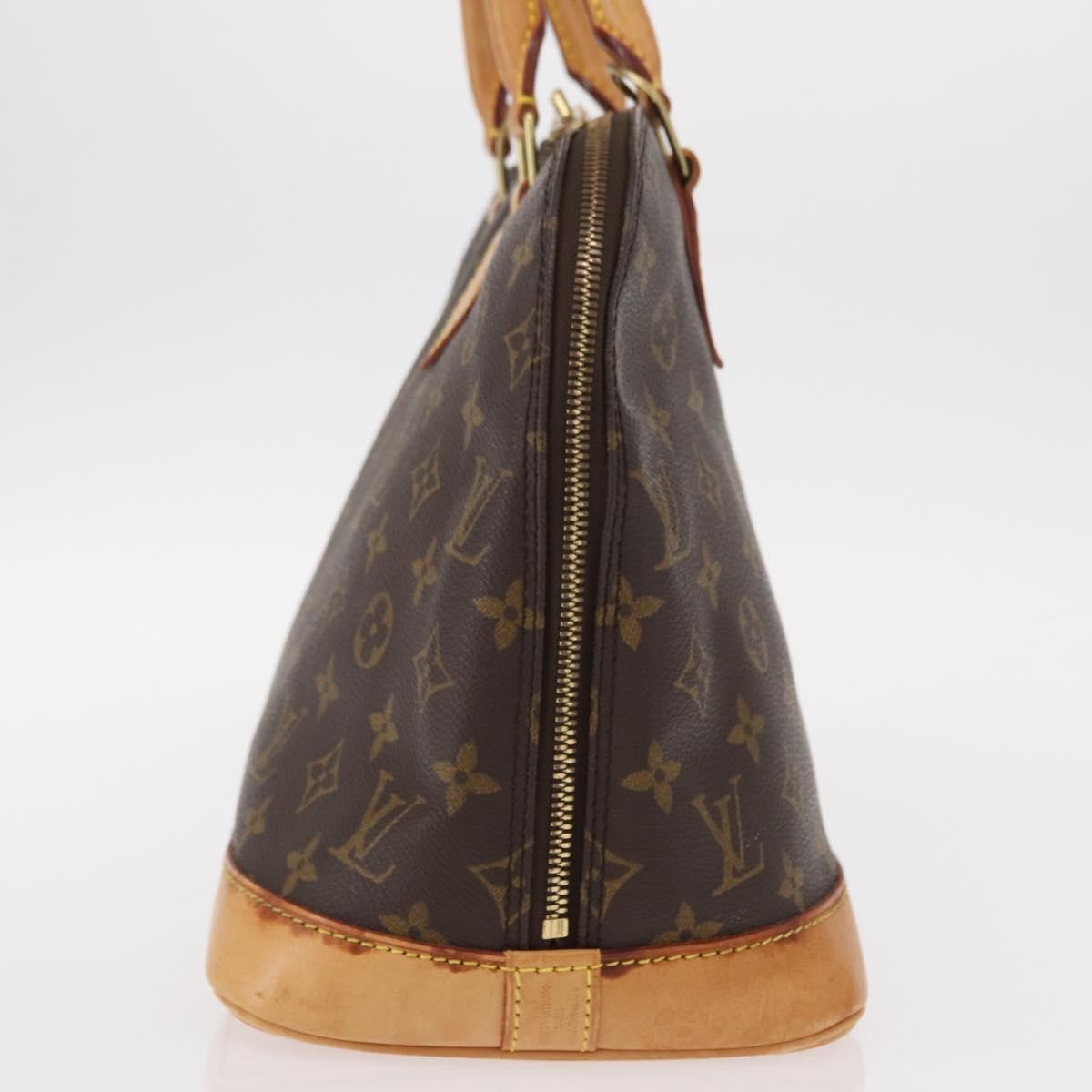 Louis Vuitton Alma Handbag Monogram Canvas Brown Canvas Handbag