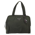 Prada Zip Around Tote Tessuto Khaki Nylon Handbag