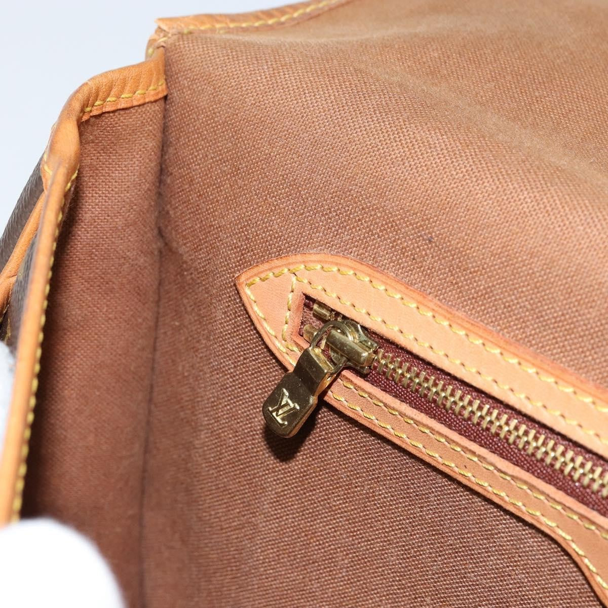 Louis Vuitton Sac Gibeciere Messenger Bag Monogram Canvas Brown Canvas Shoulder Bag